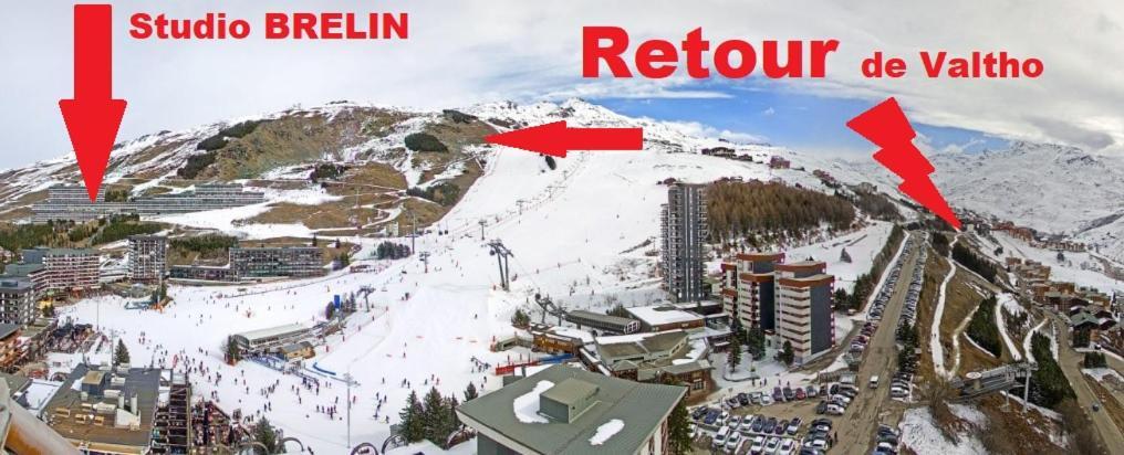 Studio Les Menuires Brelin Saint-Martin-de-Belleville Dış mekan fotoğraf